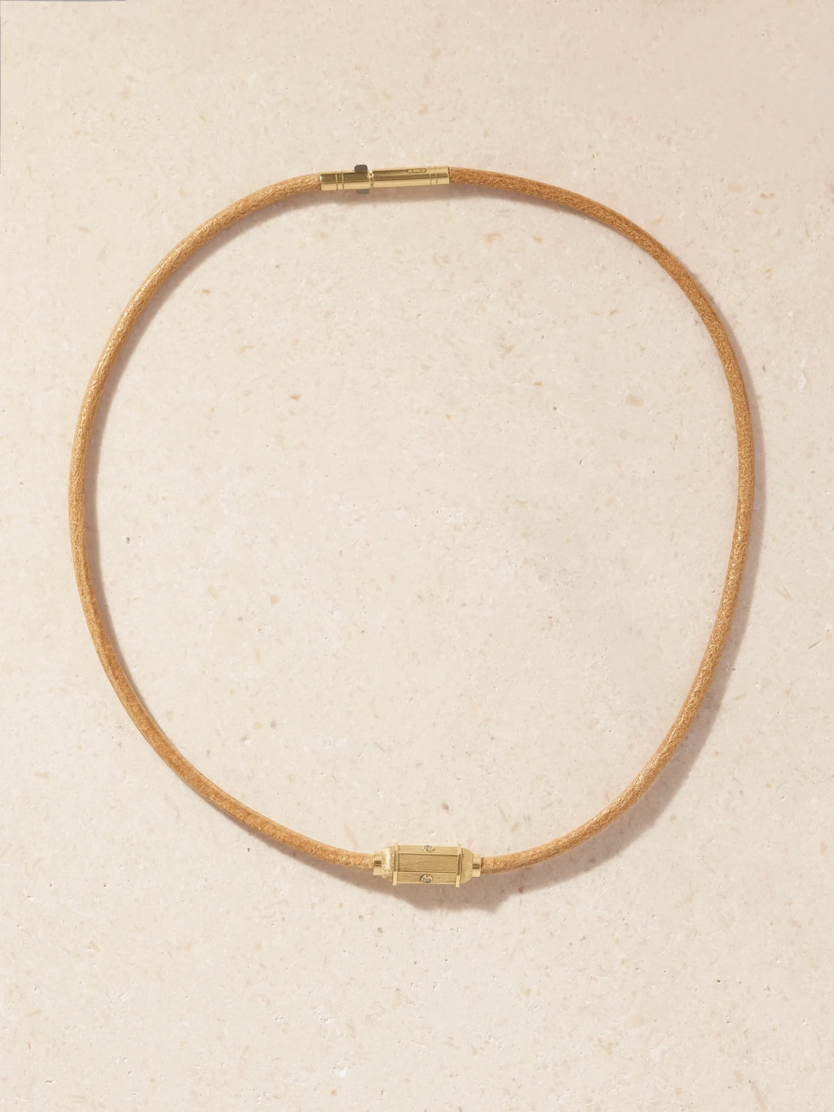 Marie Lichtenberg Micro Lasso 18-karat Gold Diamond Necklace