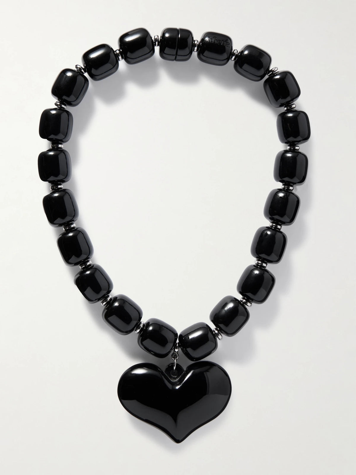 Amore Silver-tone Resin Necklace