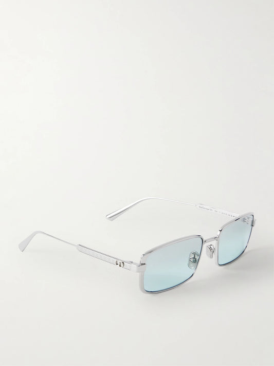 Diorcannage S2u Rectangular-frame Silver-tone Sunglasses