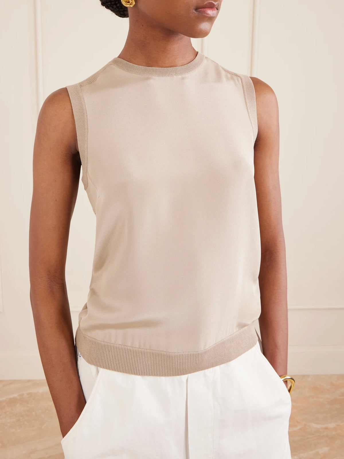 Max Mara Silk-blend Tank Top