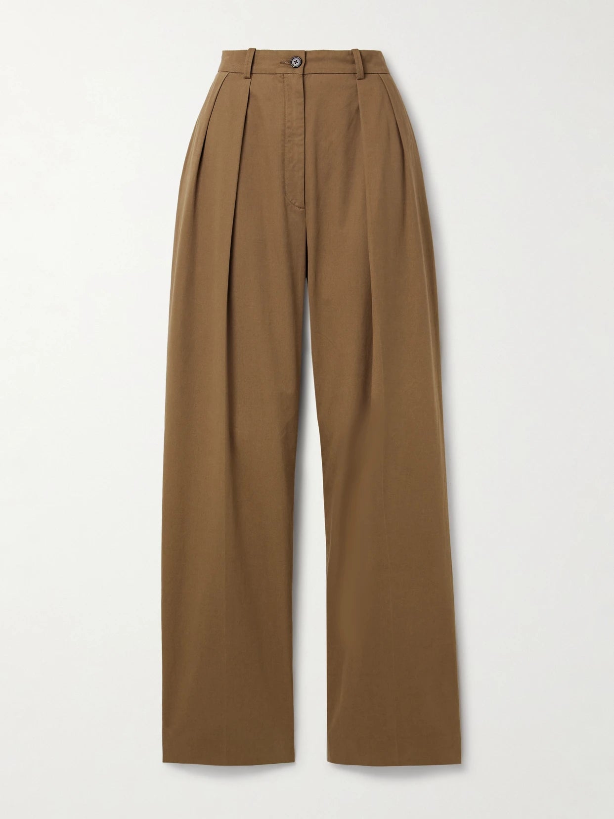 Igor Cotton And Cashmere-blend Gabardine Wide-leg Pants