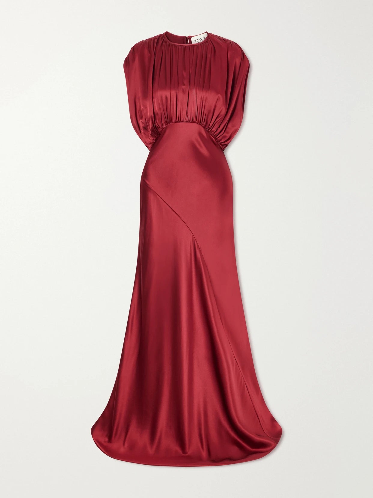 Coco Gathered Satin Maxi Dress