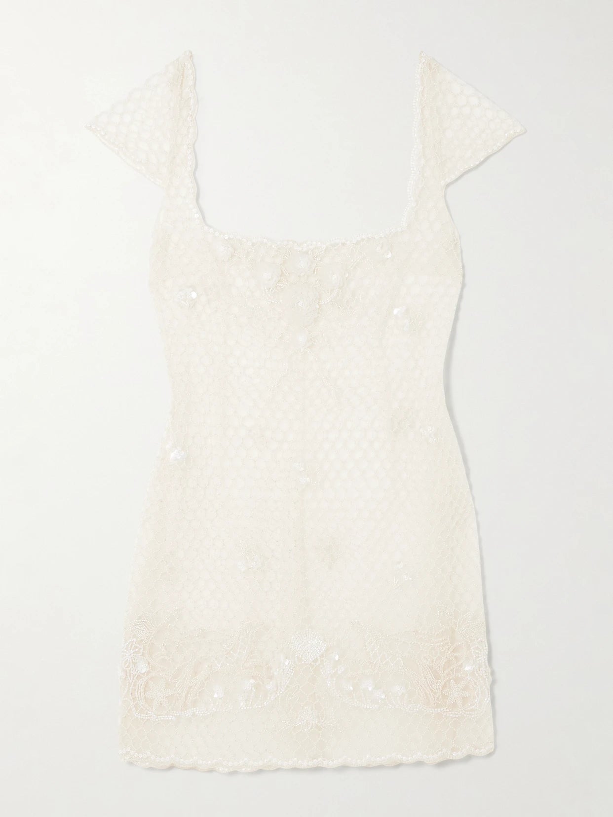 Cora Embellished Tulle Mini Dress