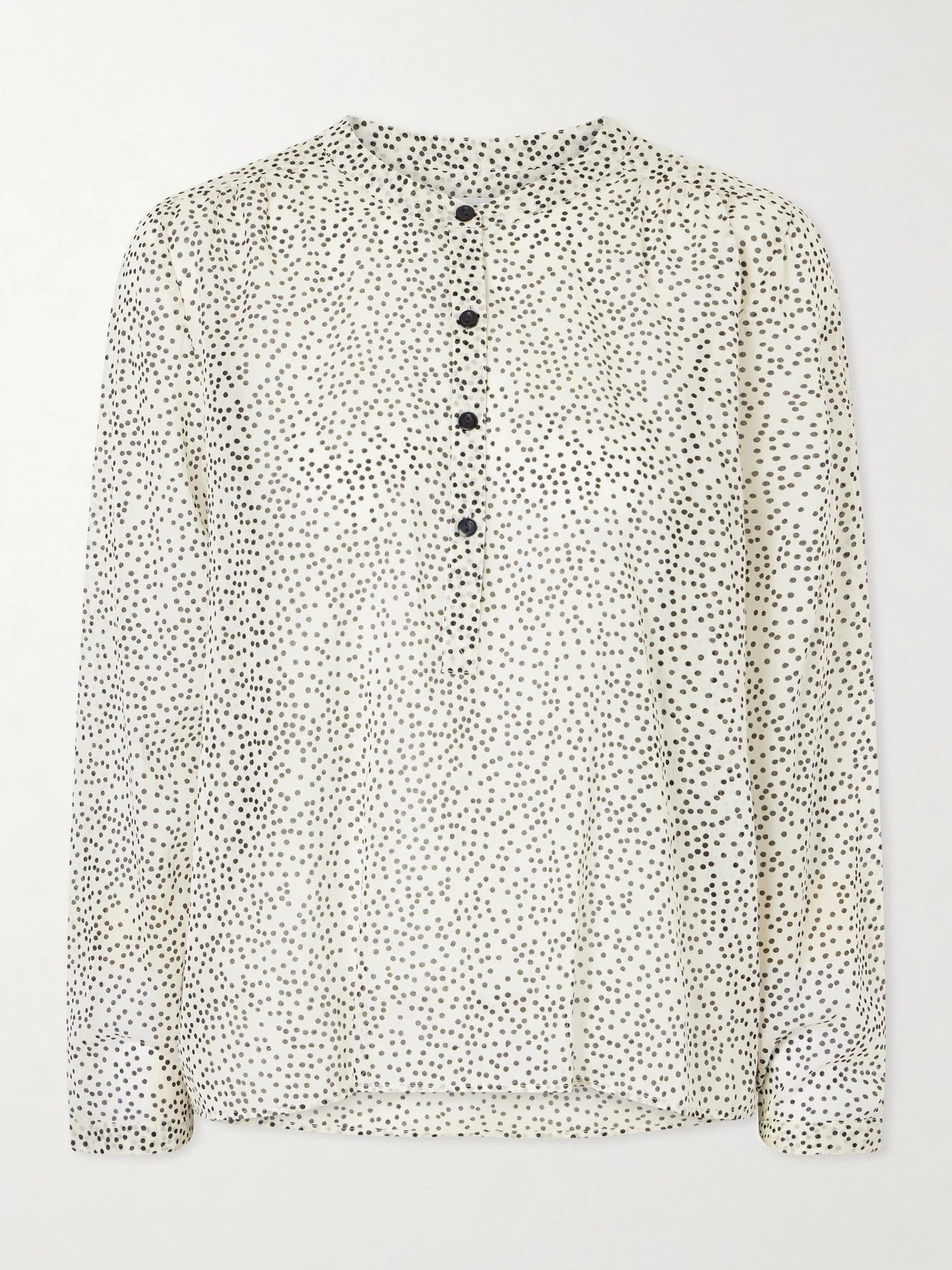 Maria Polka-dot Organic Cotton-voile Blouse