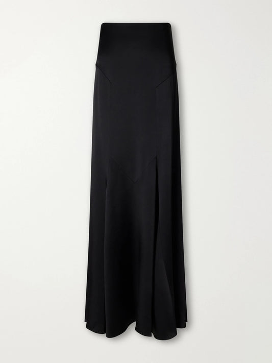 Stella McCartney Paneled Satin Maxi Skirt