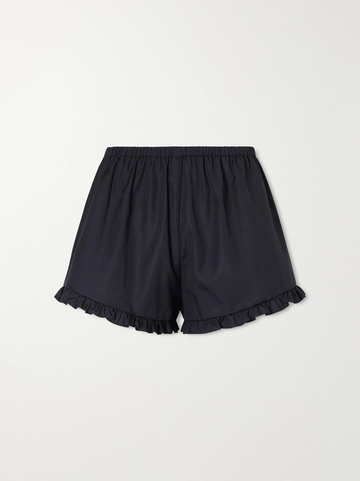 Ruffled Cotton-poplin Shorts