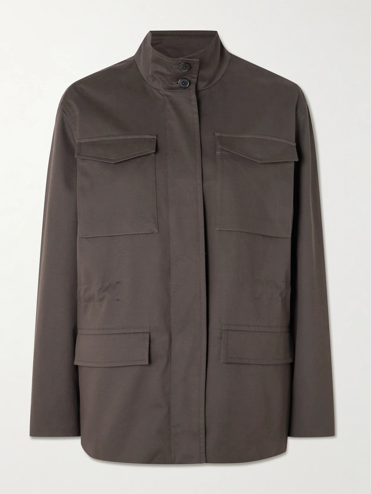 Floriane Stretch Cotton And Cashmere-blend Field Jacket