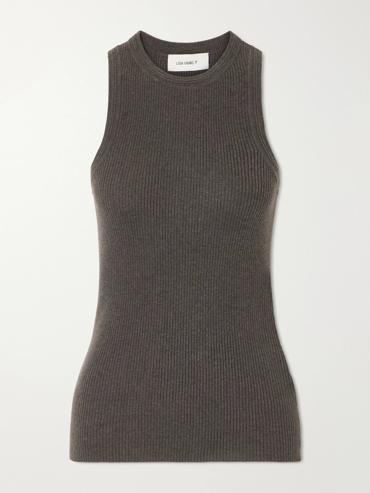 Amya Ribbed Cotton And Cashmere-blend Tank