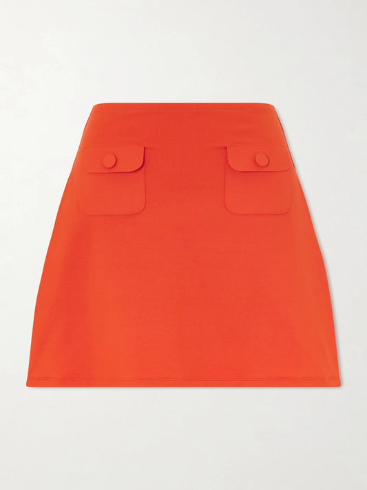Image of Swimwear. Product name - Maritime Stretch-jersey Mini Skirt in Red colour by brand - Eres