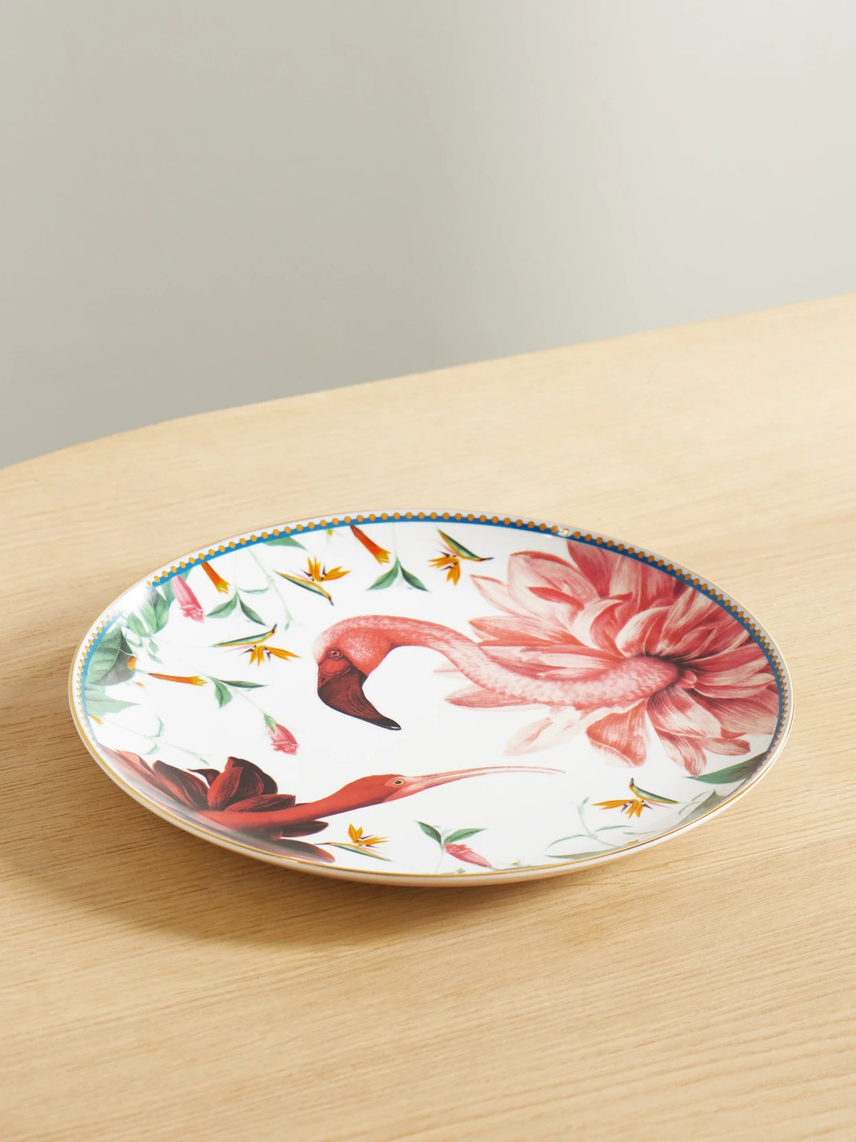 + Beto Val Gold-plated Painted Porcelain Plate