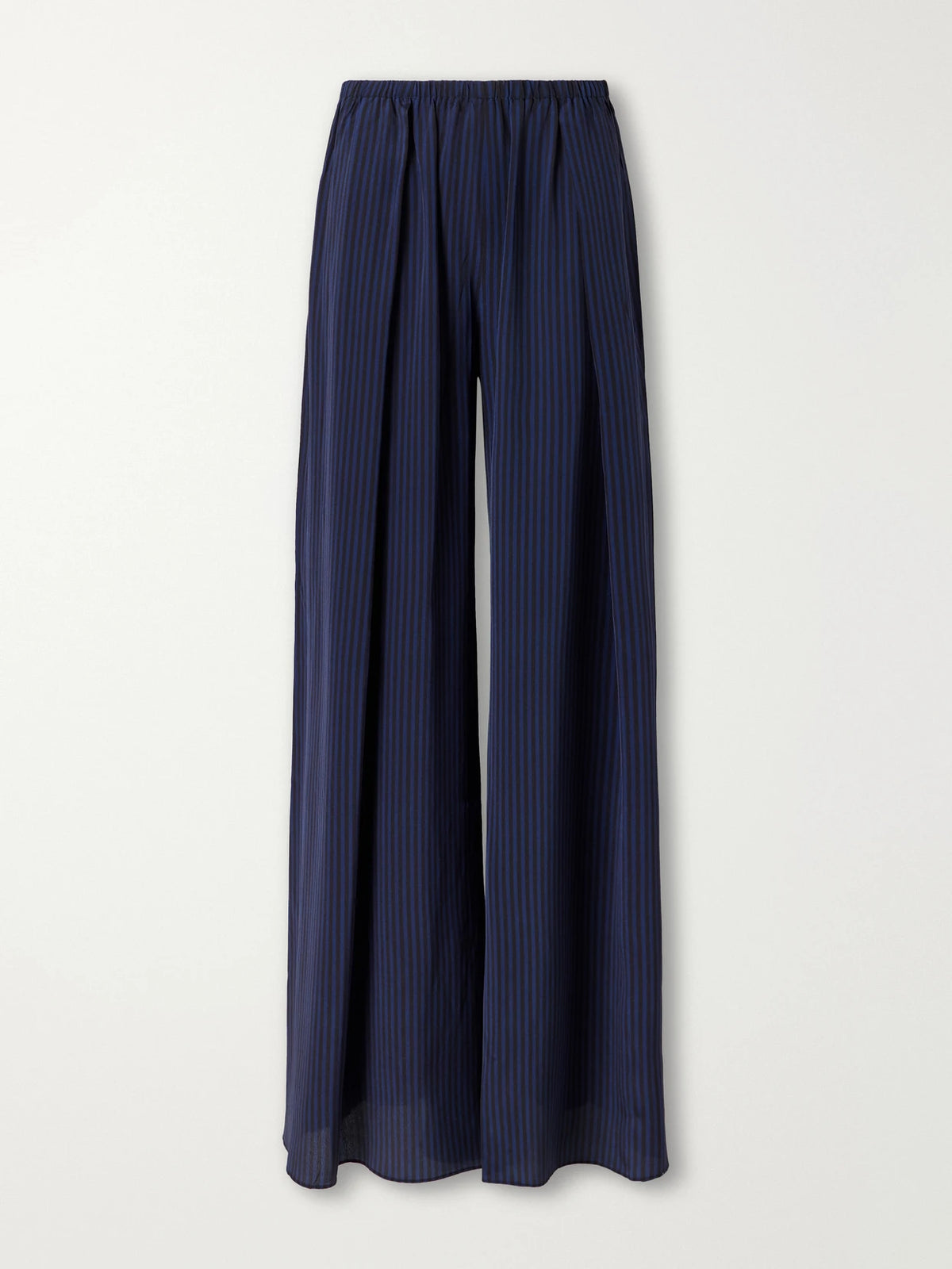 La Ligne Striped Silk-satin Wide-leg Pants