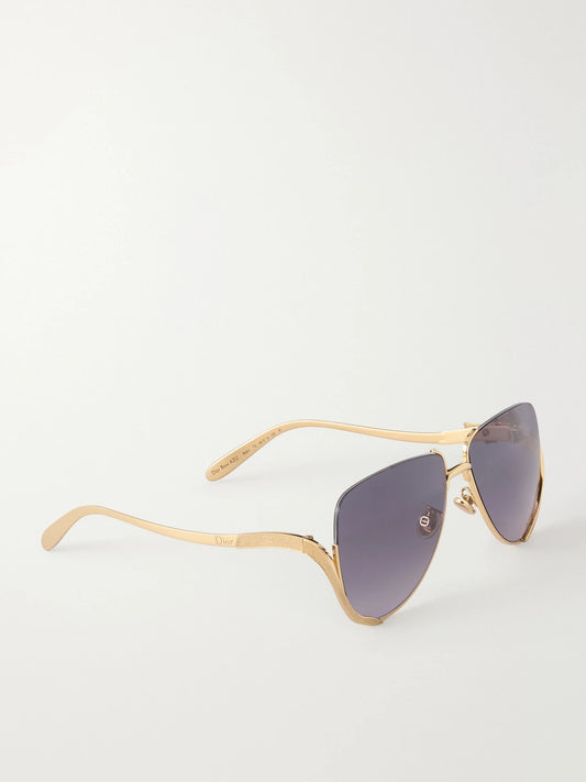Eyewear Dior Bow A2u Aviator-style Gold-tone Sunglasses