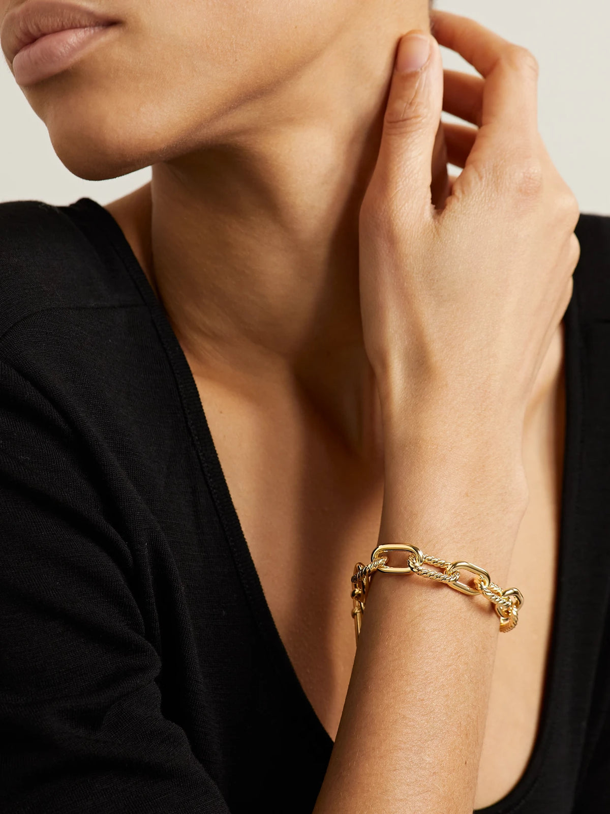 Image of Bracelets. Product name - Madison 18-karat Gold Bracelet in Multi colour by brand - David Yurman