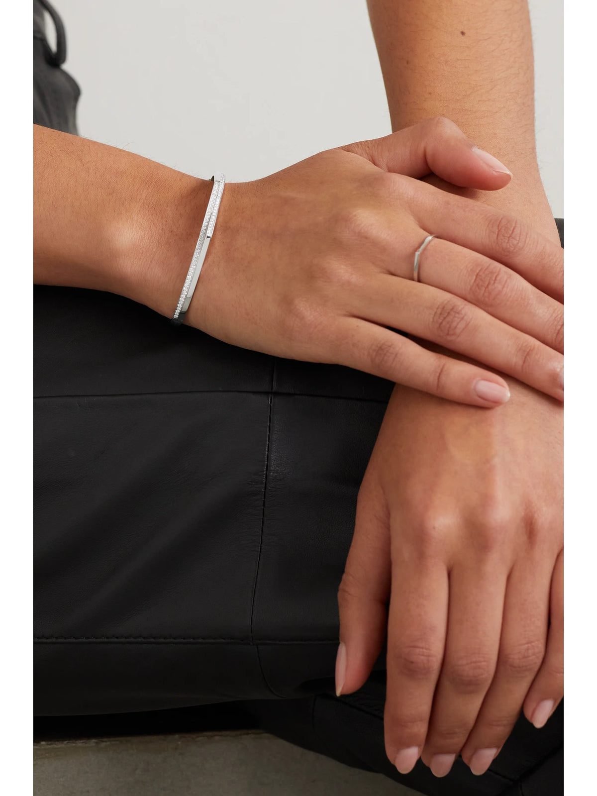 Image of Bracelets. Product name - Antifer 18-karat White Gold Diamond Bracelet in Multi colour by brand - Repossi