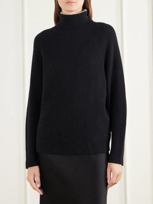 Gabriela Hearst Wigman Ribbed Cashmere Turtleneck Sweater