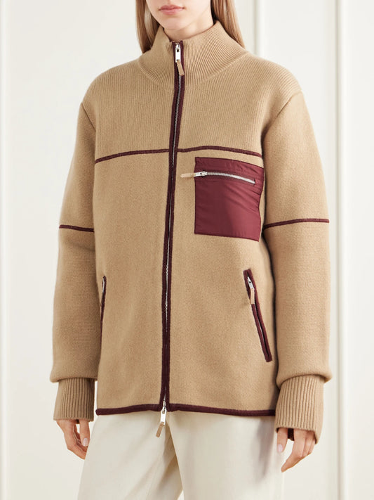 Guest In Residence Louis Rib-trimmed Wool And Cashmere-blend Felt Jacket