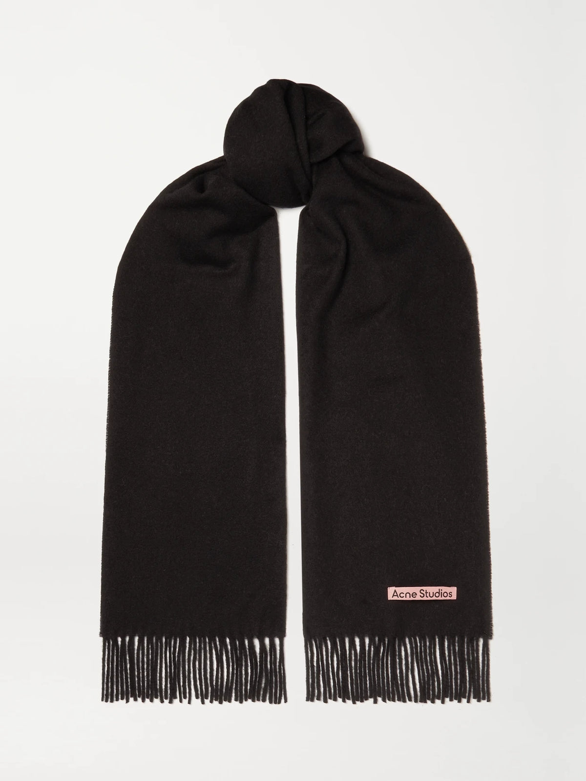 Canada Narrow Fringed Wool Scarf