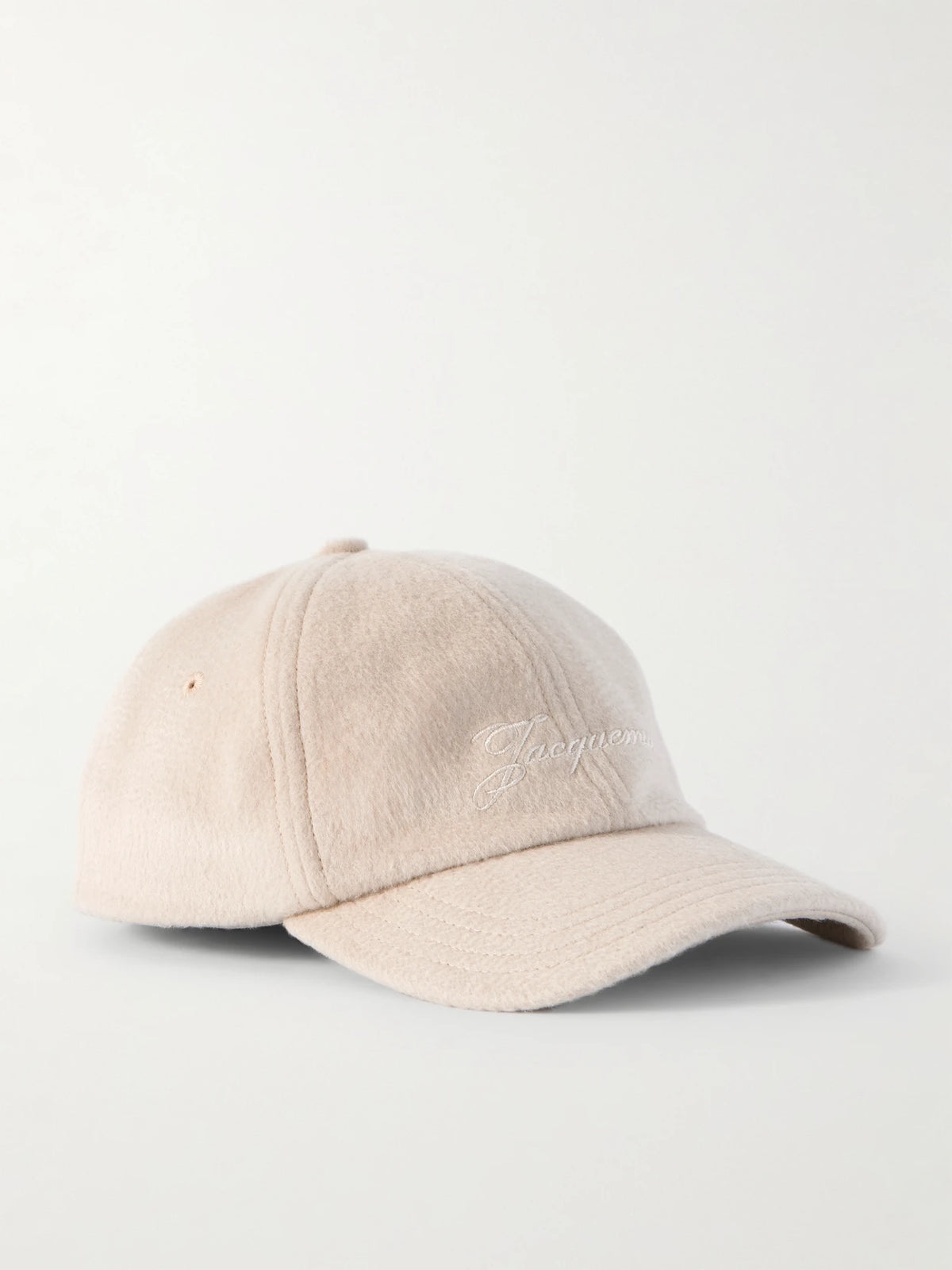 Embroidered Wool Baseball Cap