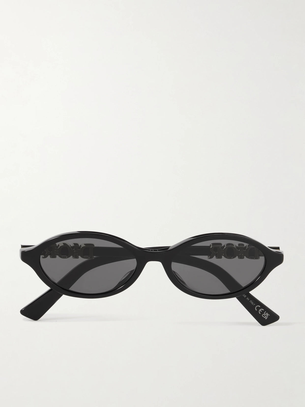 Diortreasure R1i Embellished Oval-frame Acetate Sunglasses