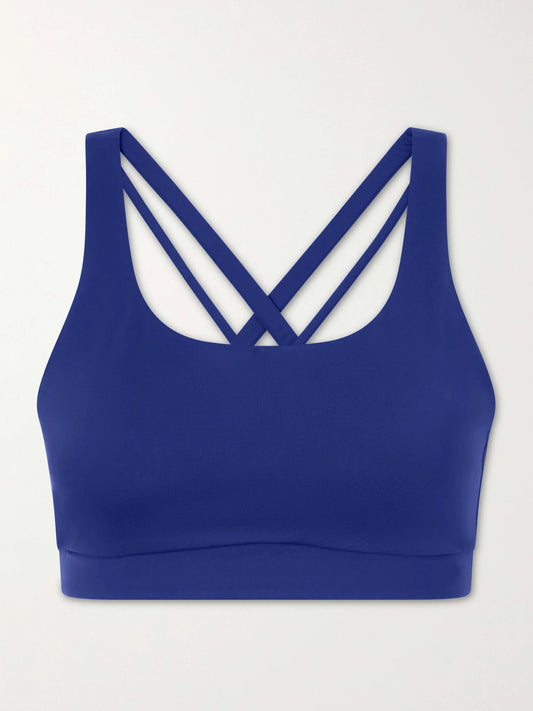 Image of Activewear. Product name - Energy Sports Bra in Midnight blue colour by brand - lululemon