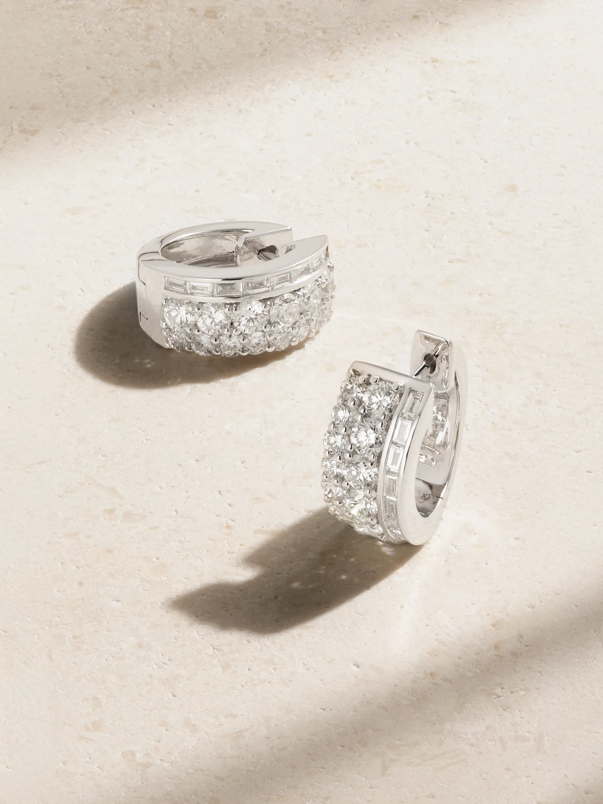 Lola 18-karat White Gold Diamond Hoop Earrings