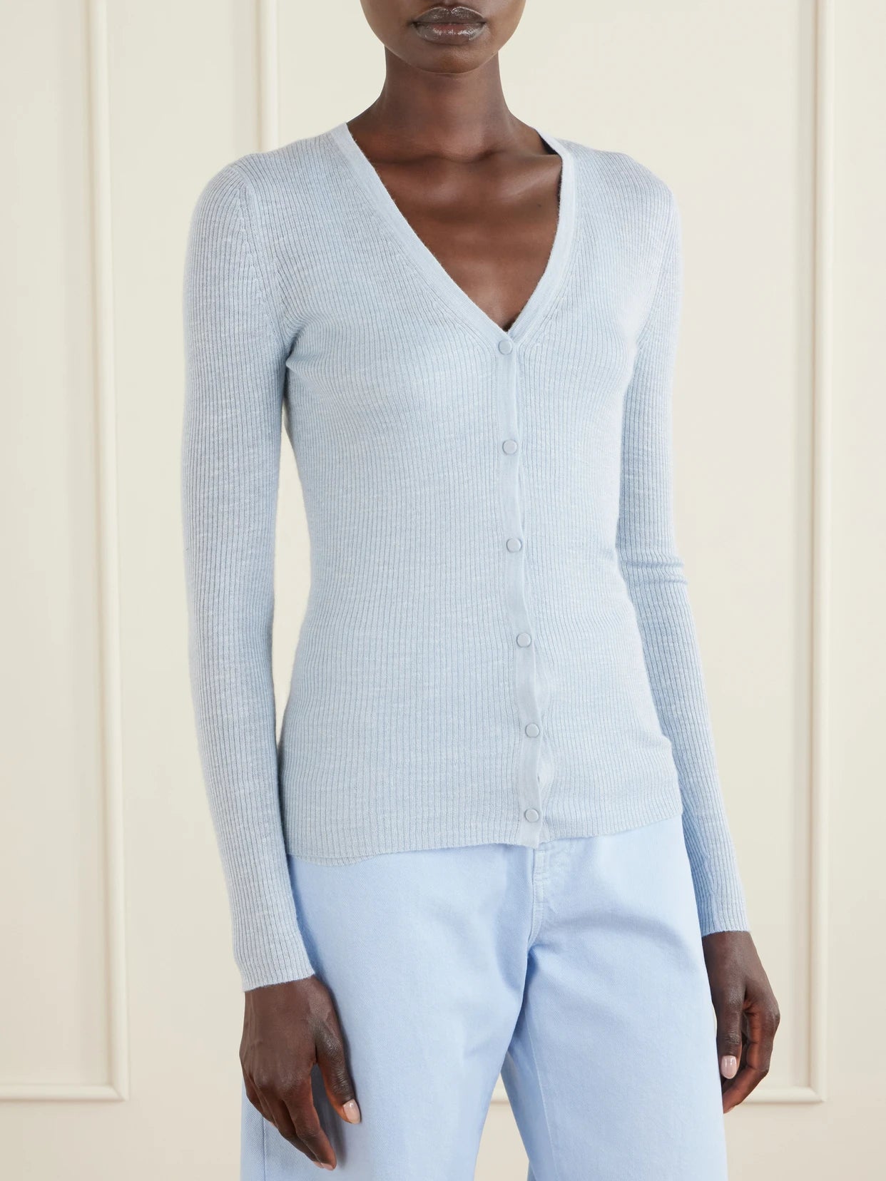 Aiste Ribbed Cashmere, Silk And Hemp-blend Cardigan