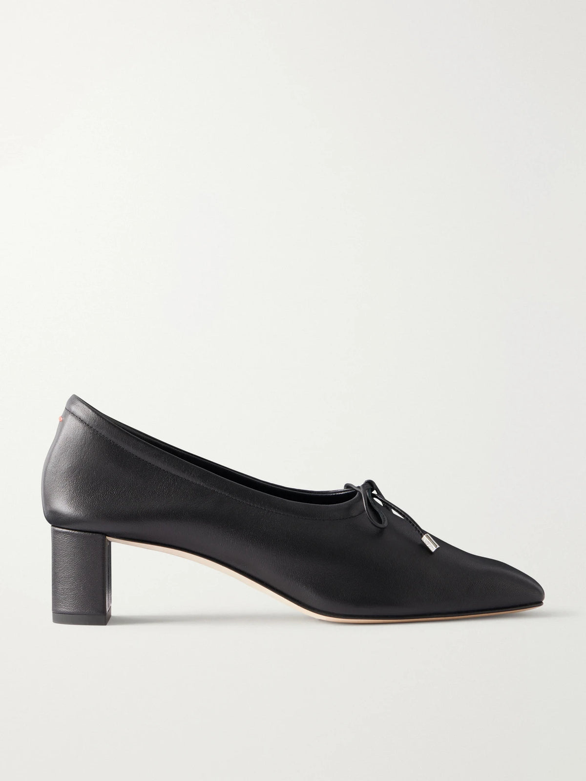Aeyde Narissa 45 Bow-detail Leather Pumps