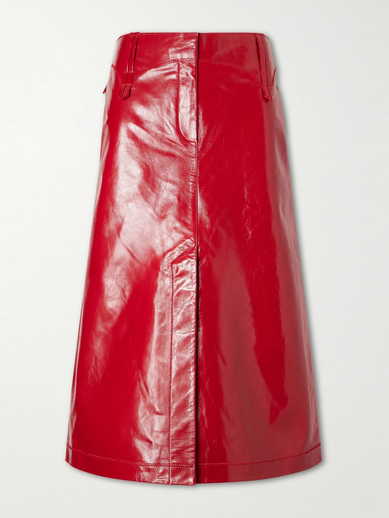 Leather Midi Skirt