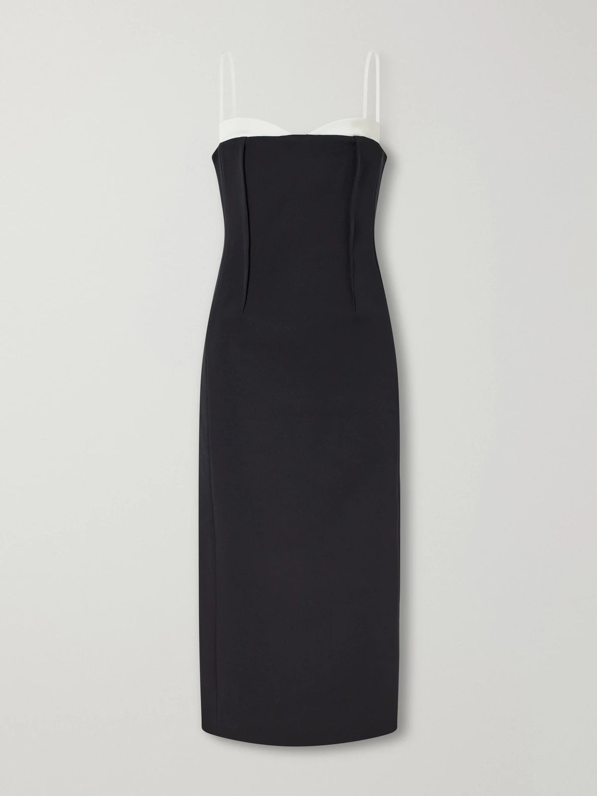 SIMKHAI Kristen Pleated Crepe Midi Dress