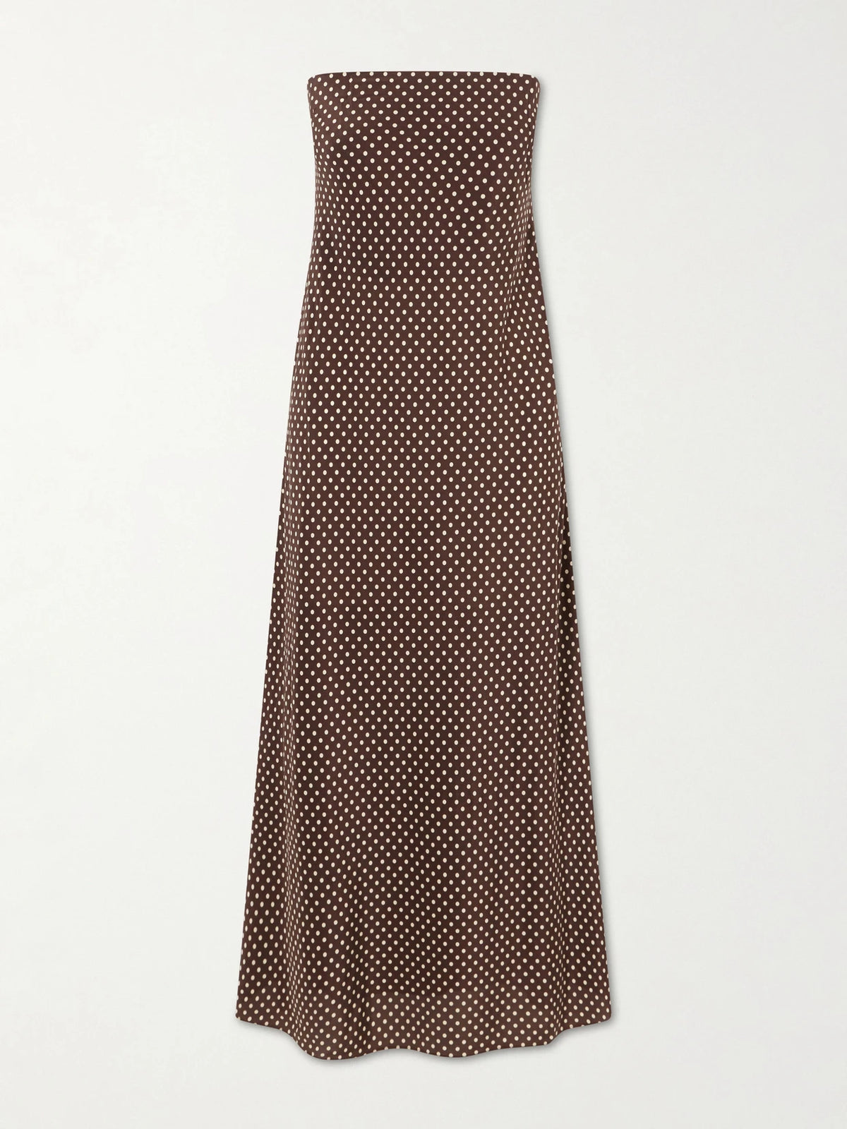 Matteau Bias Polka-dot Silk-crepe De Chine Midi Dress