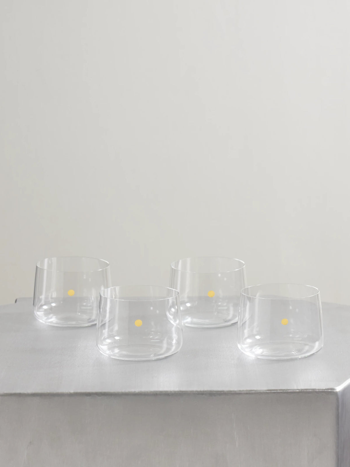 Set Of Four Crystal Glass Tumblers