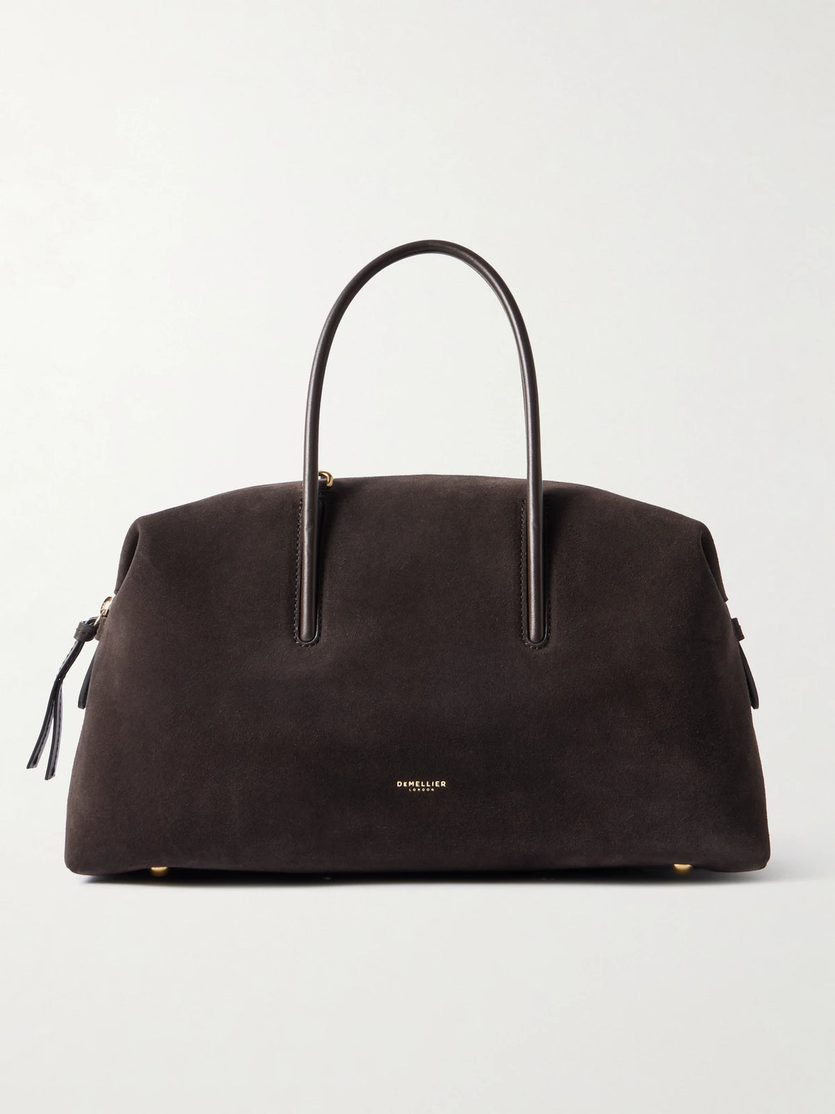The Stockholm Midi Leather-trimmed Suede Tote