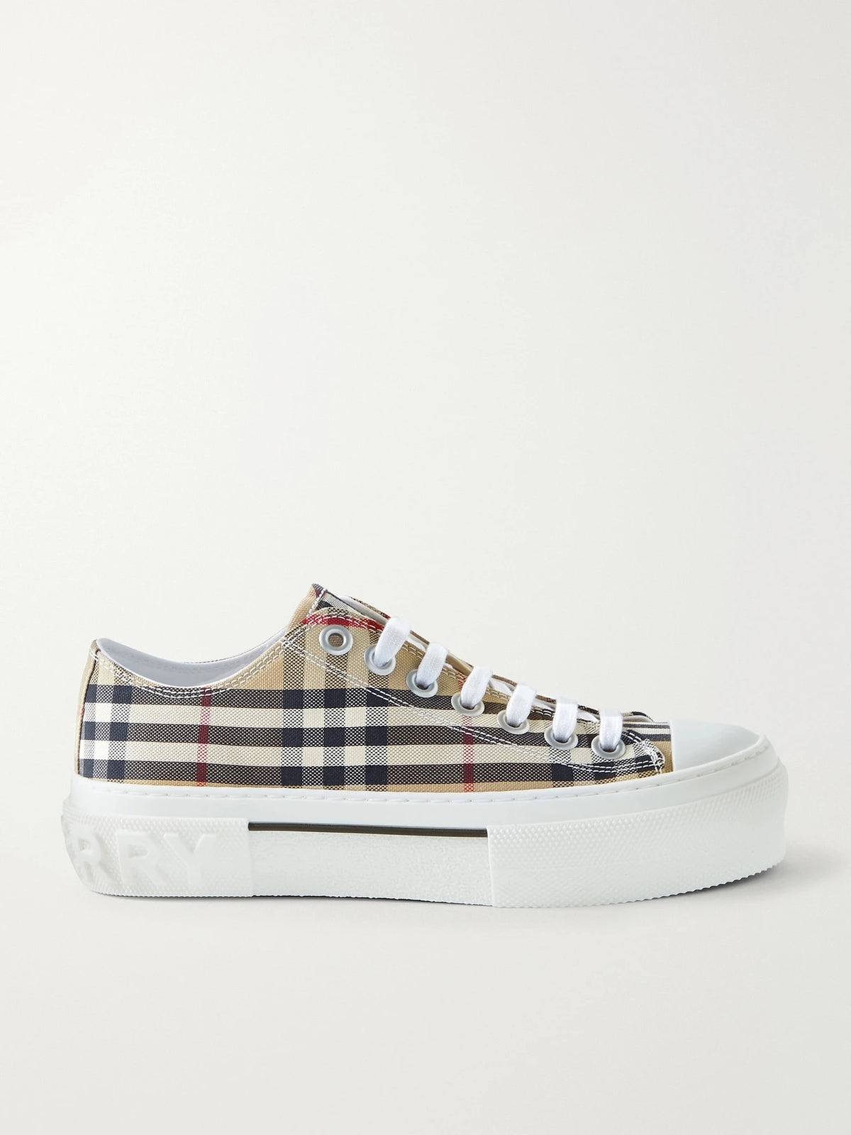 Checked Canvas Sneakers