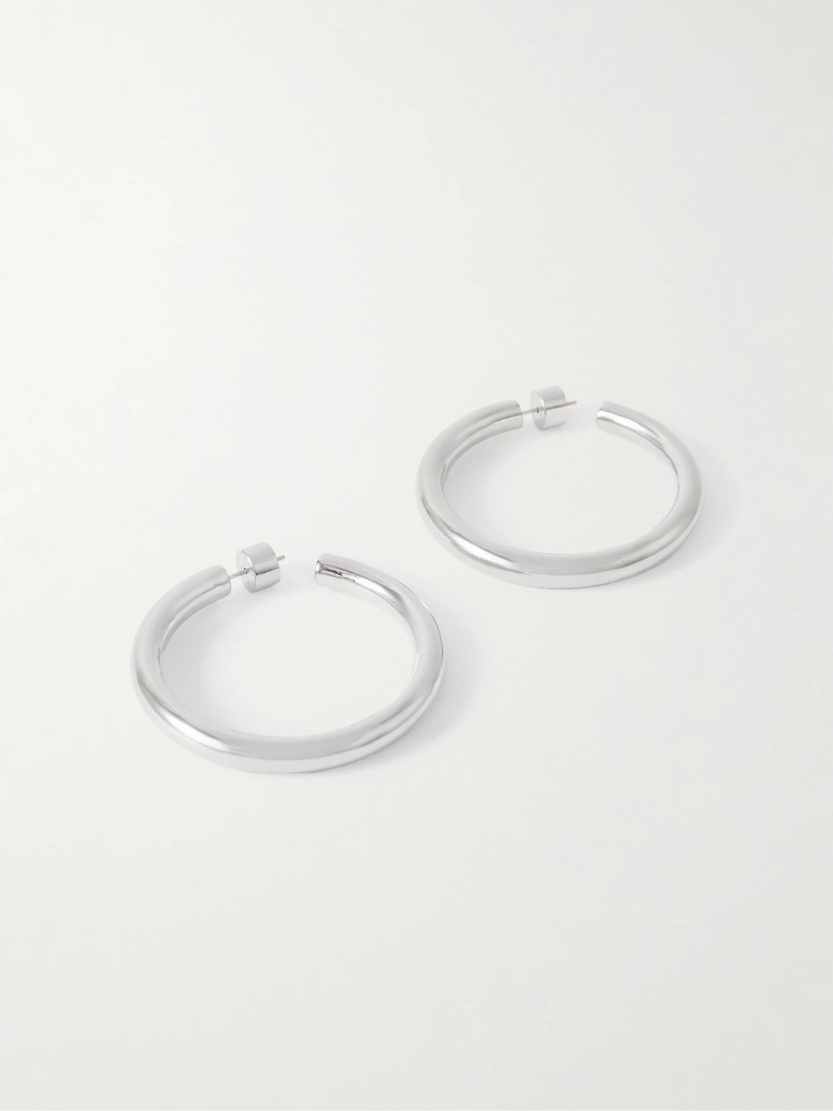 Natasha Baby Silver-tone Hoop Earrings