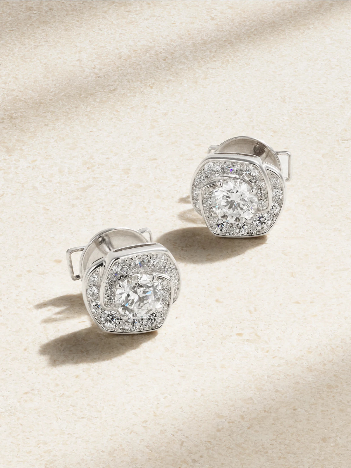 Frozen Kiss 18-karat White Gold Diamond Earrings