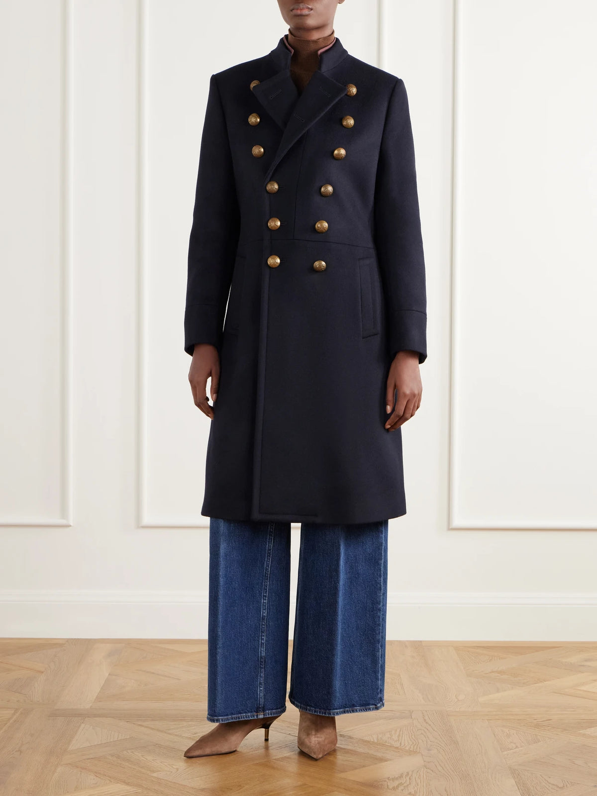 Etro Double-breasted Felted Wool-blend Coat