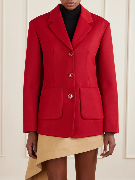 Wool-blend Blazer