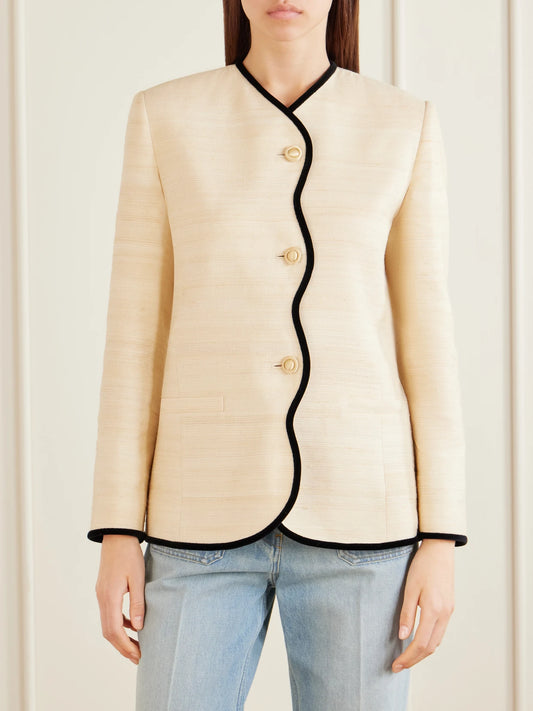 Silk And Linen-blend Canvas Jacket