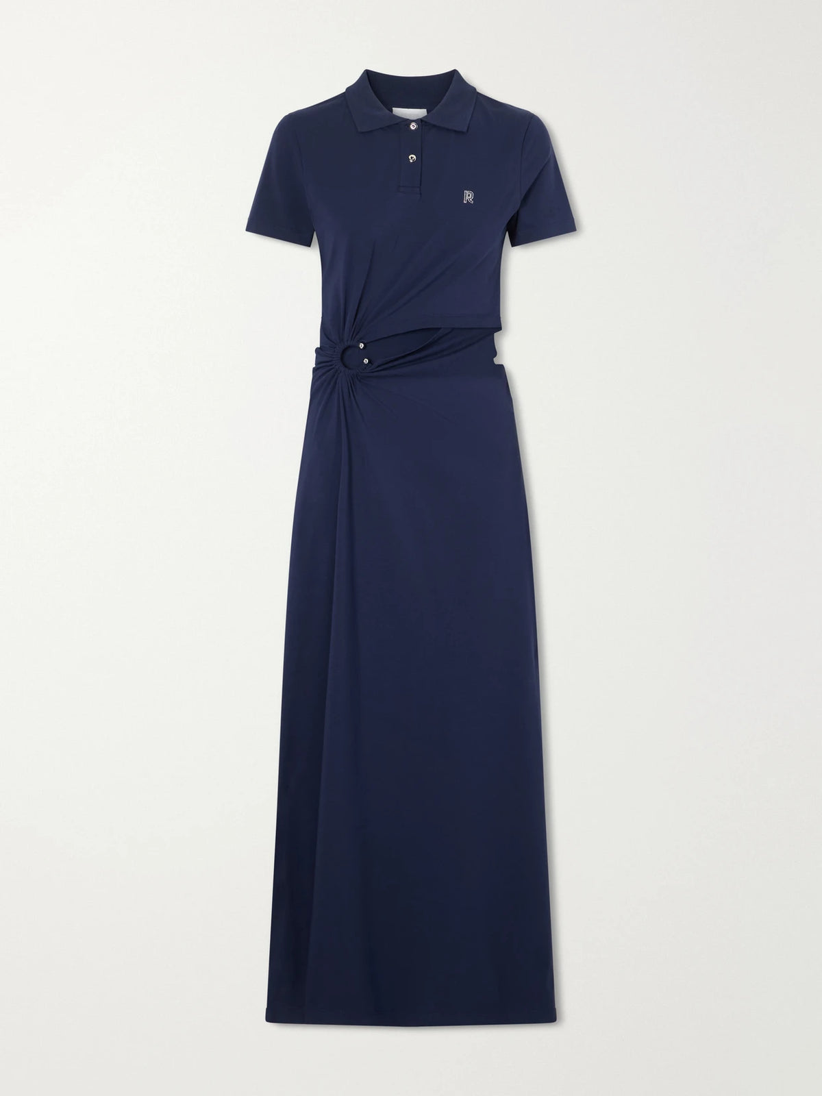 Embellished Jersey Midi Dress