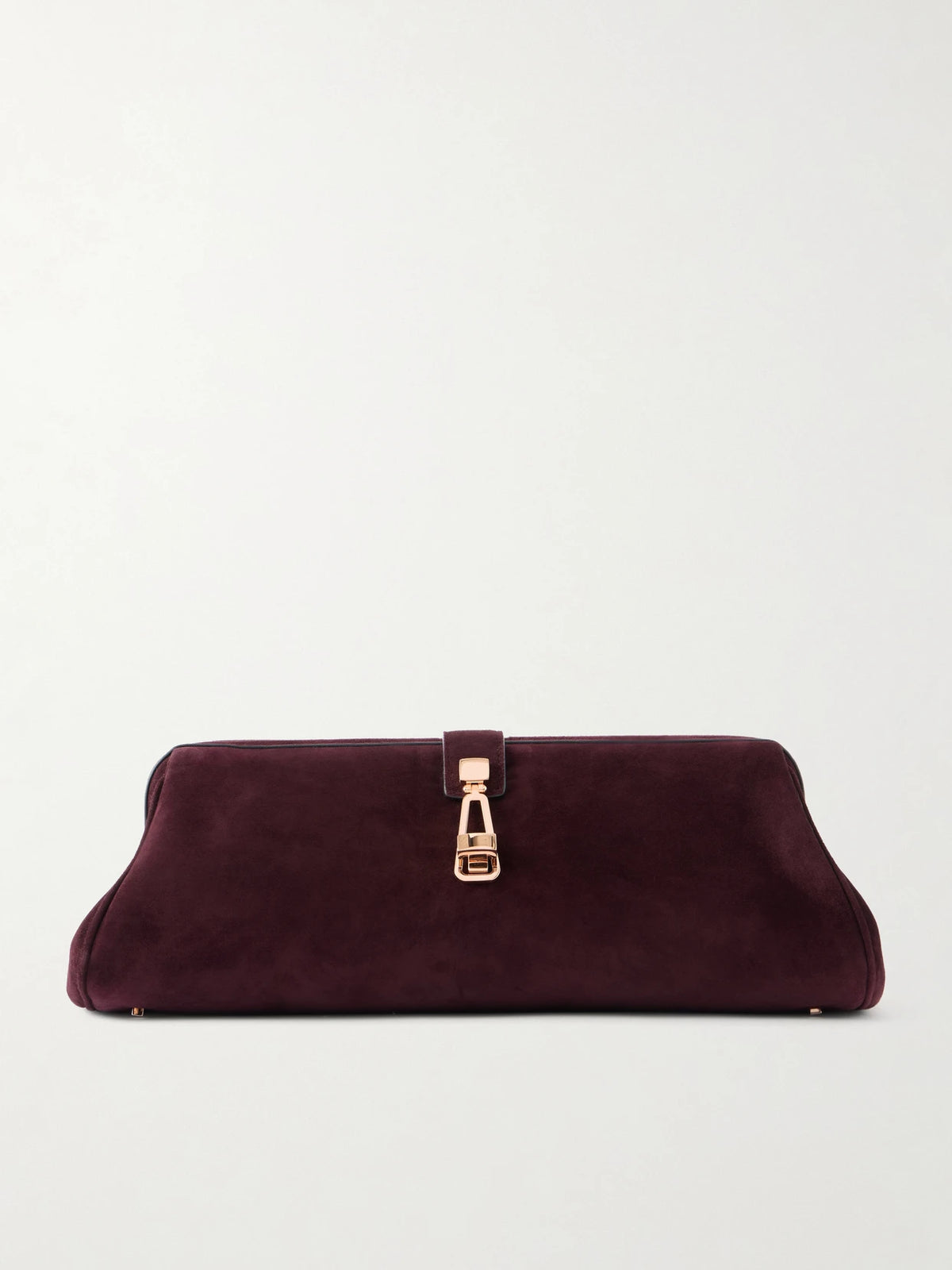 Paola Embellished Suede Clutch