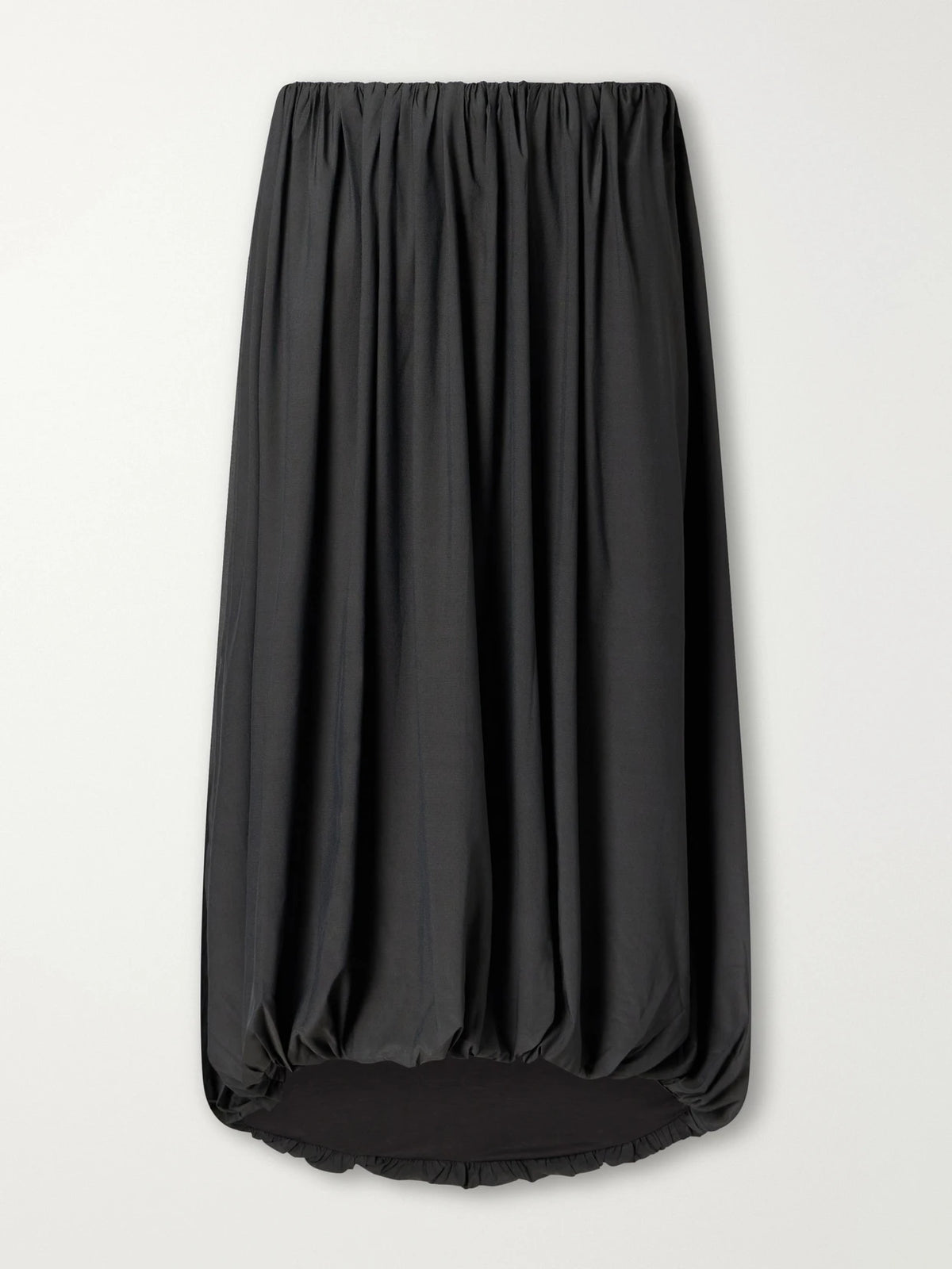 ST. AGNI Balloon Gathered Chiffon Midi Skirt