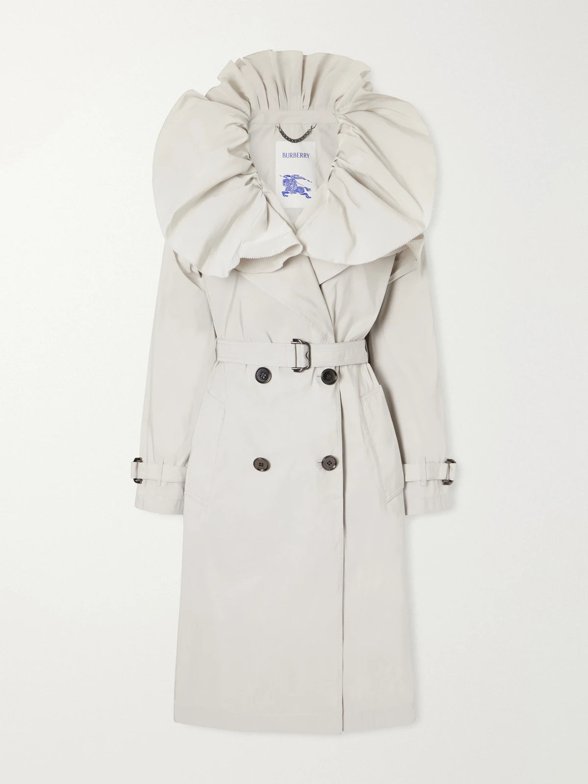 Burberry Clare Belted Gabardine Trench Coat