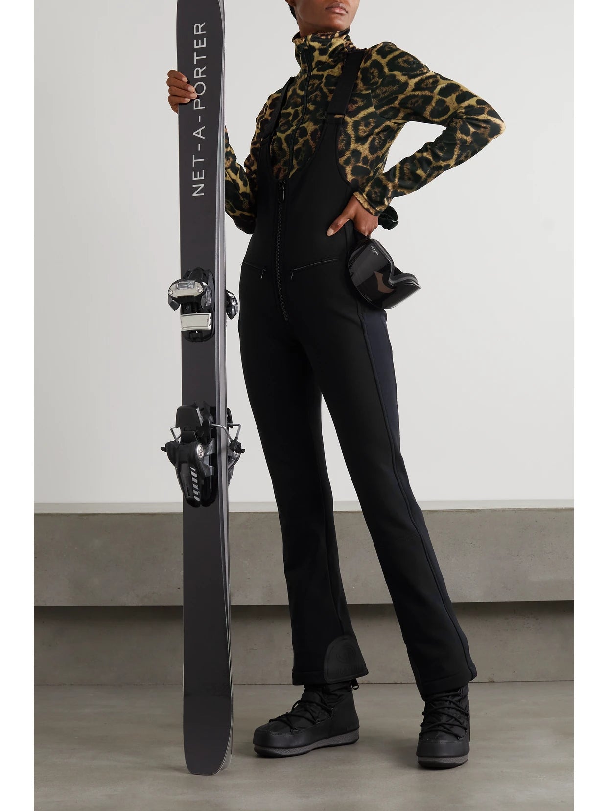 Image of Others. Product name - Phoebe Ski Salopettes in Black colour by brand - Goldbergh