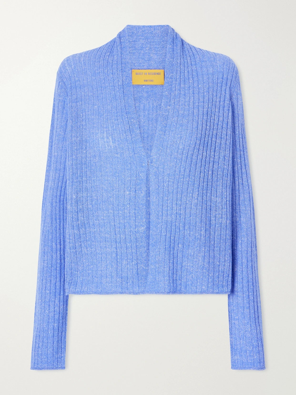 Stealth Ribbed Cashmere And Linen-blend Cardigan