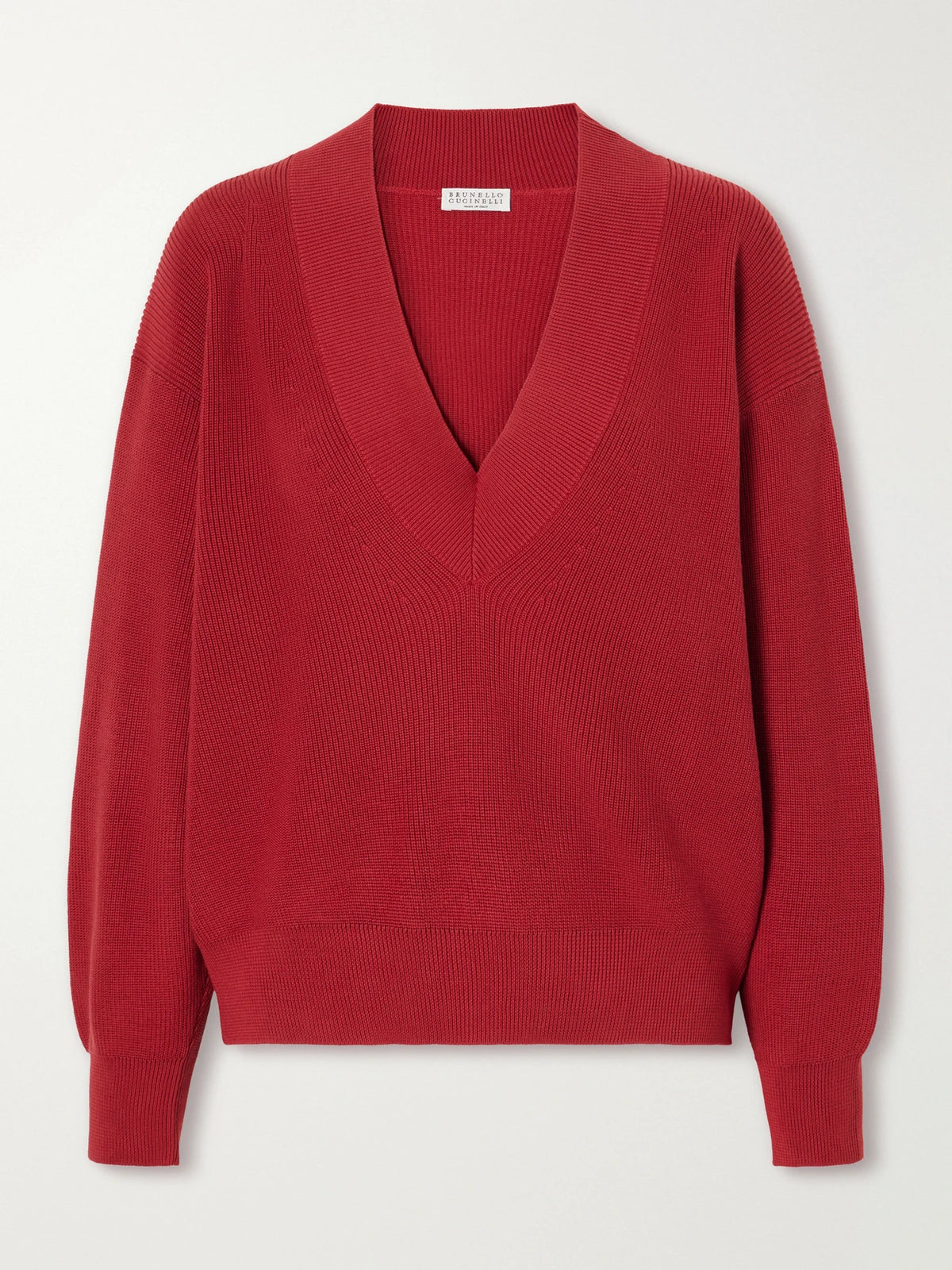 Brunello Cucinelli Ribbed Cotton Sweater