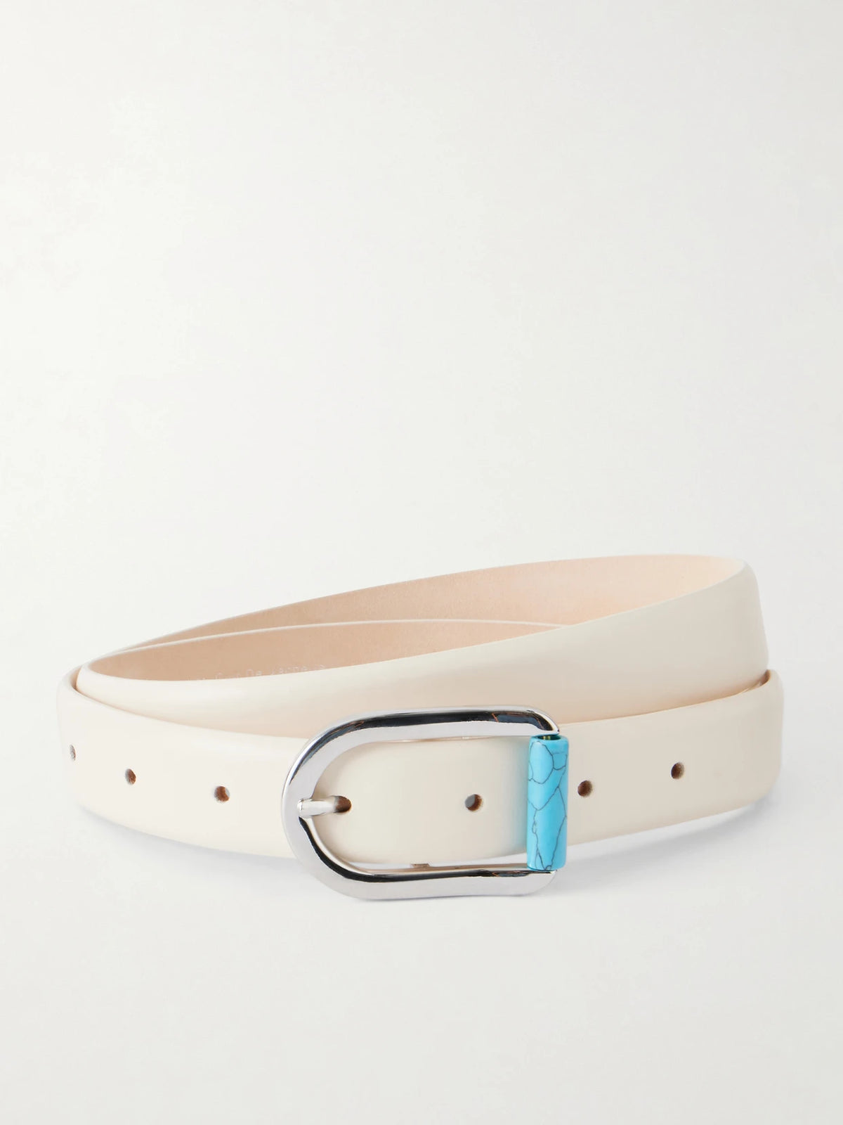 Mija Turquoise-embellished Leather Belt