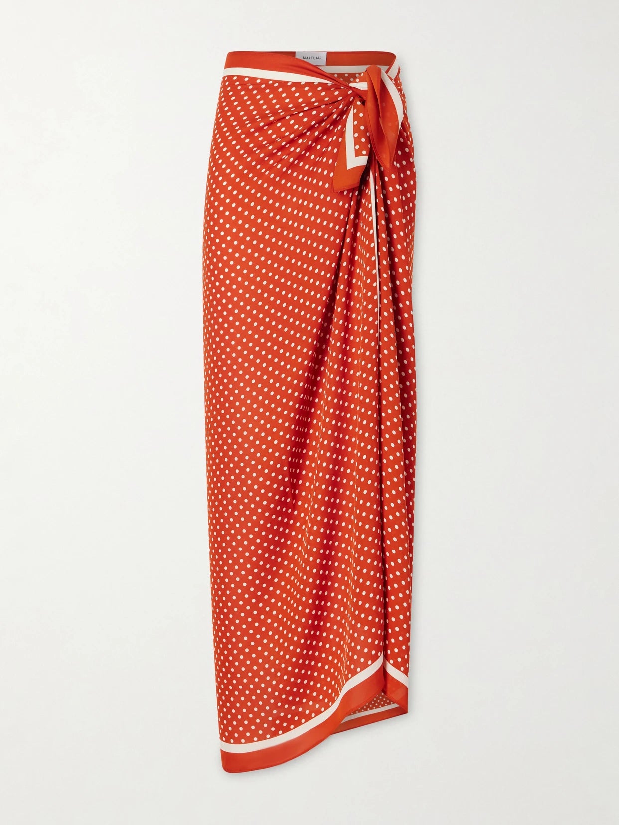 Polka-dot Silk-georgette Pareo