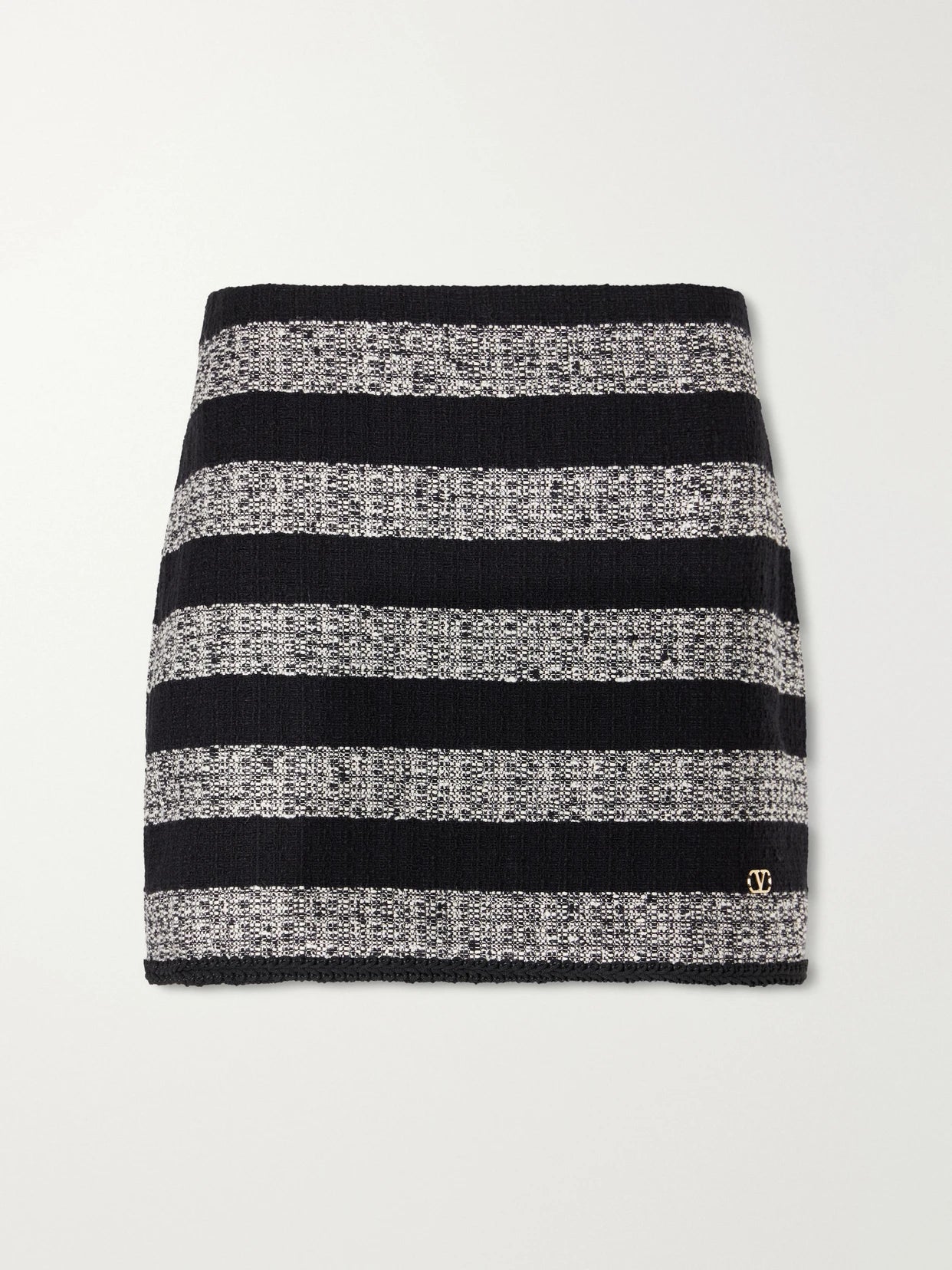 Striped Tweed Mini Skirt