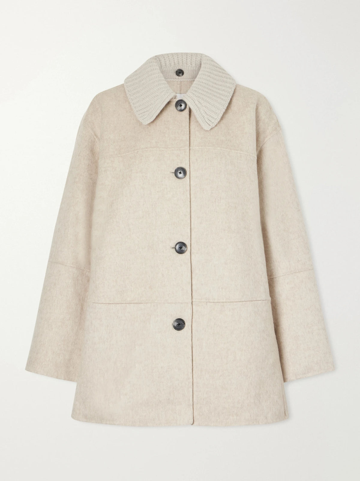Proenza Schouler White Label Lisa Paneled Rib-trimmed Wool-blend Jacket