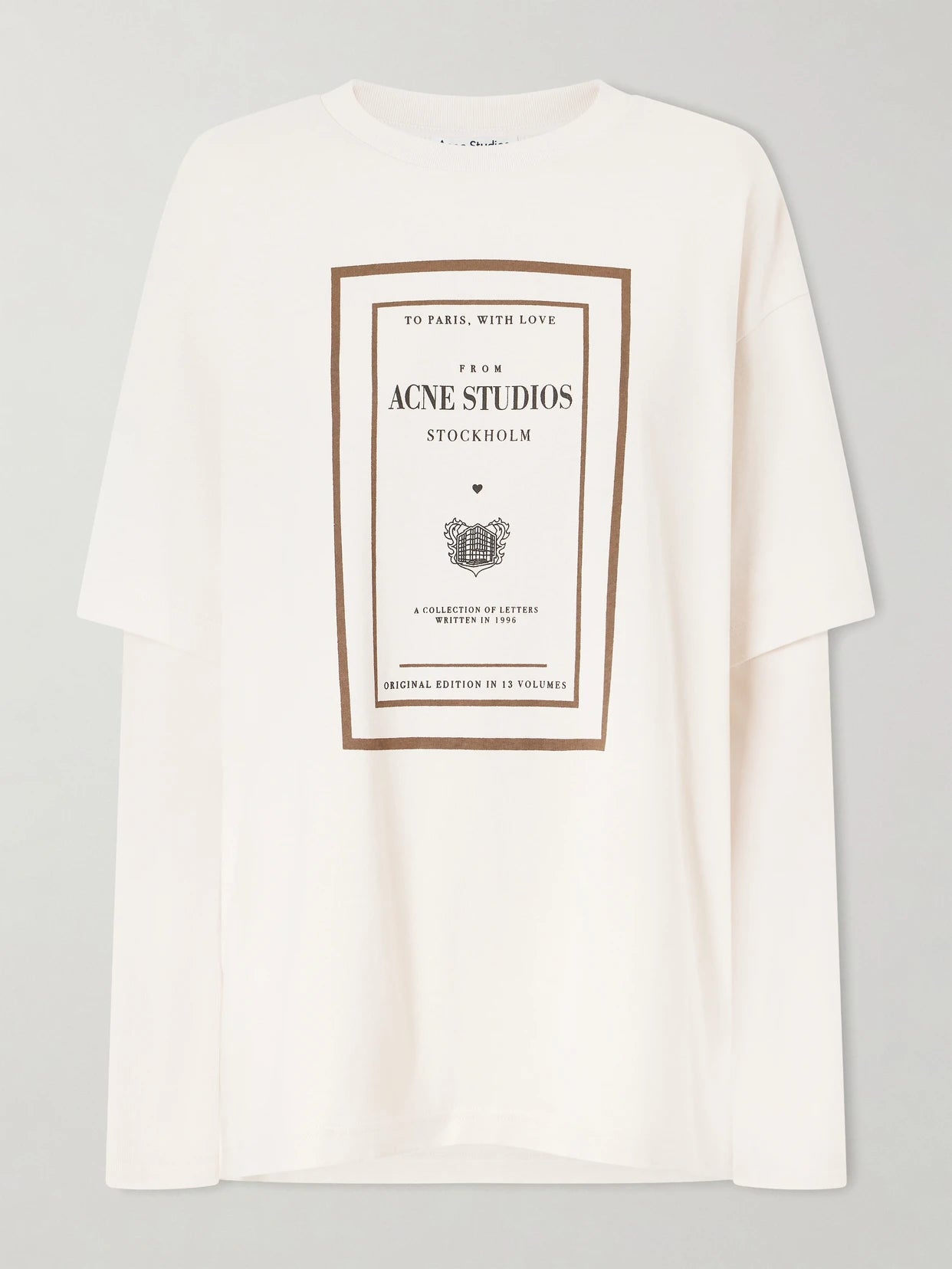 Edra Double Book Cover Printed Cotton-jersey T-shirt